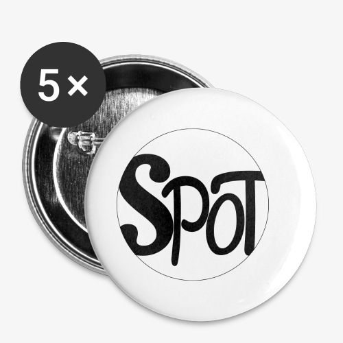spotCircle Black White - Buttons small 1''/25 mm (5-pack)