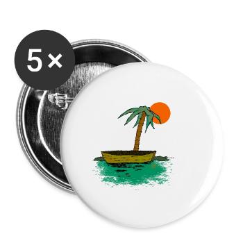 Emilie and Sonia - Buttons small 1''/25 mm (5-pack) - white - Front
