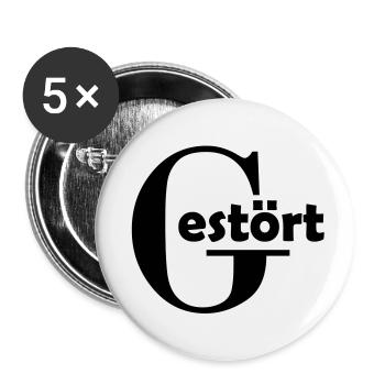 Disturbed - Buttons small 1''/25 mm (5-pack) - white - Front