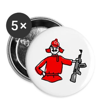 army soldier soldat knight world war weltkrieg59 - Buttons klein 25 mm (5er Pack) - Weiß - Vorne