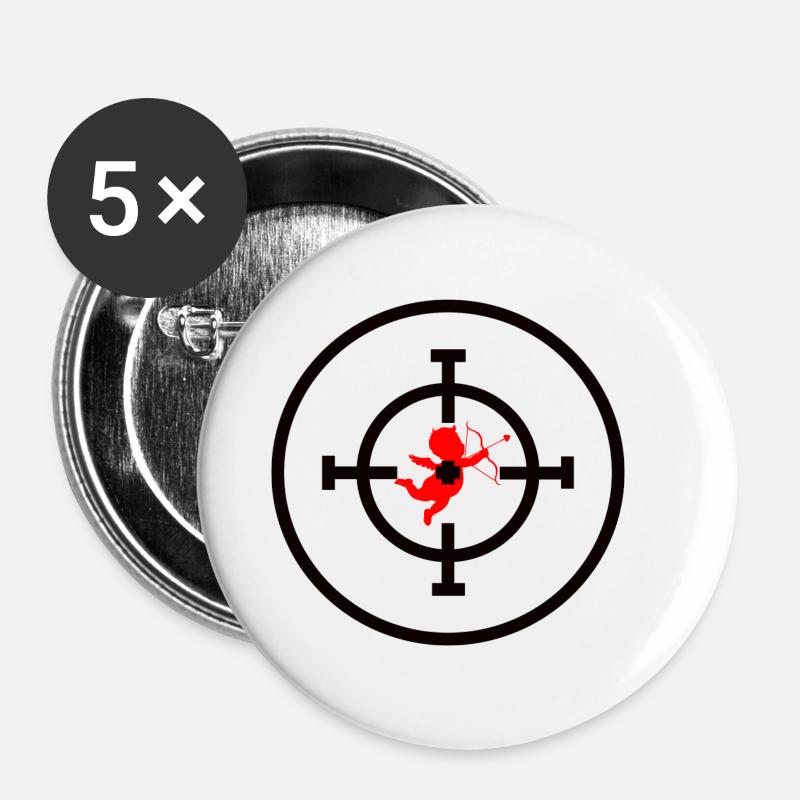 Kill Valentine - Buttons small 1''/25 mm (5-pack) - white