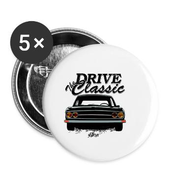 drive the classic - Buttons small 1''/25 mm (5-pack) - white - Front