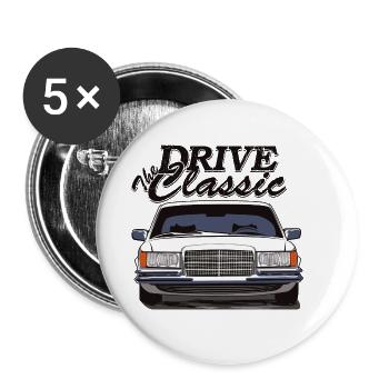 W116 drive the classic - Buttons small 1''/25 mm (5-pack) - white - Front