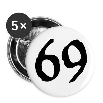 69_vec_1en - Buttons small 1''/25 mm (5-pack) - white - Front