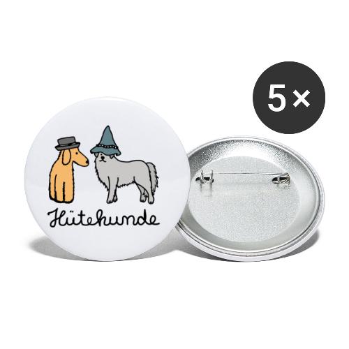 Huetehunde Hütehund Hunde mit Hut - Buttons klein 25 mm (5er Pack)