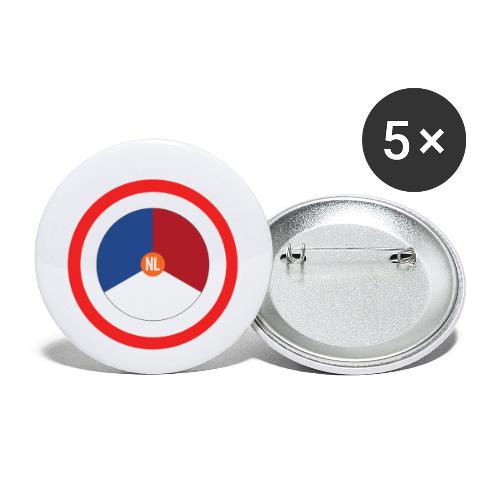 NL Hero logo - Buttons klein 25 mm (5-pack)
