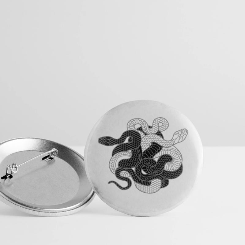 Snakes Gift for Yin Yang Python Cobra Fans Buttons small 1''/25 mm (5-pack)