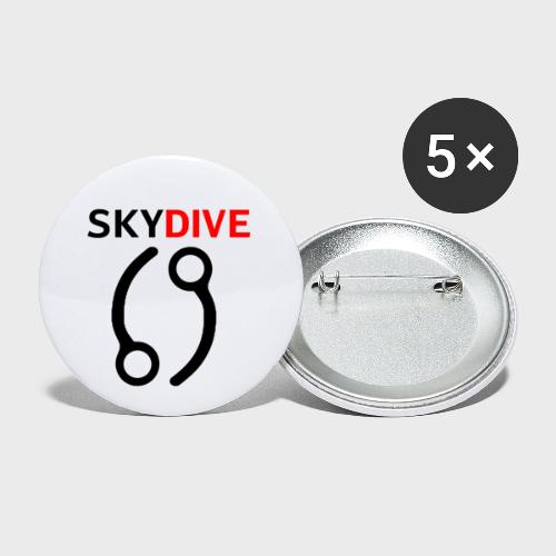 Skydive Pin 69 - Buttons klein 25 mm (5er Pack)