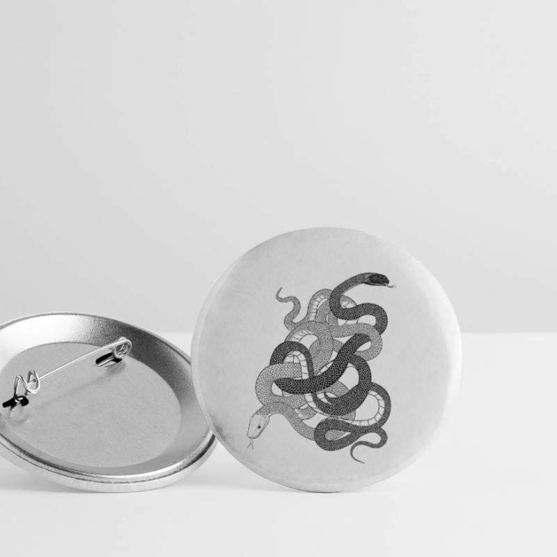Snakes gift python anaconda snake Buttons small 1''/25 mm (5-pack)
