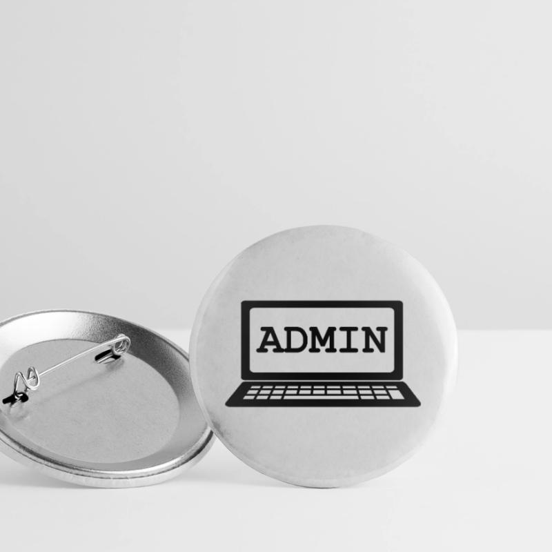 Admin Admin Admin System Lot de 5 petits badges (25 mm)