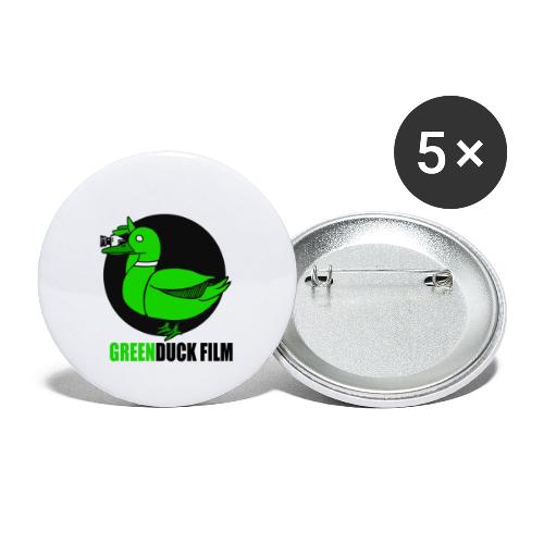 Greenduck Film Logo w. black letters - Buttons/Badges lille, 25 mm (5-pack)