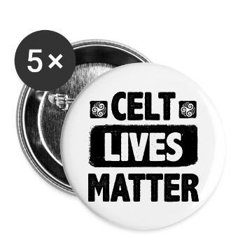 Celt lives matter - Lot de 5 petits badges (25 mm) - blanc - Devant