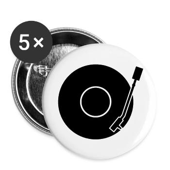 Vinyl Sign - Confezione da 5 spille piccole (25 mm) - bianco - Fronte