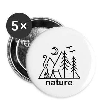 nature nature - Buttons small 1''/25 mm (5-pack) - white - Front
