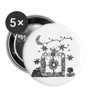 Magisches Tor Luxul- Die Hüter von Orbis - Buttons klein 25 mm (5er Pack) - Weiß - Vorne