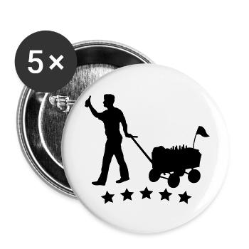 kohlfahrt vatertag 1. mai - Buttons klein 25 mm (5er Pack) - Weiß - Vorne