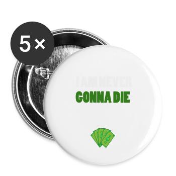Money -Money - Buttons small 1''/25 mm (5-pack) - white - Front