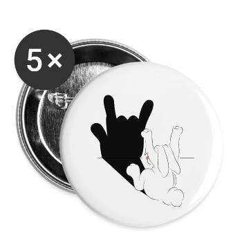 shadow play - Buttons small 1''/25 mm (5-pack) - white - Front