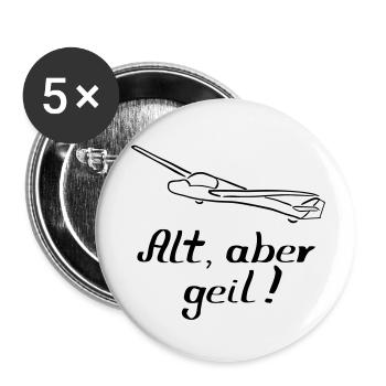 Vol à voile - Lot de 5 petits badges (25 mm) - blanc - Devant