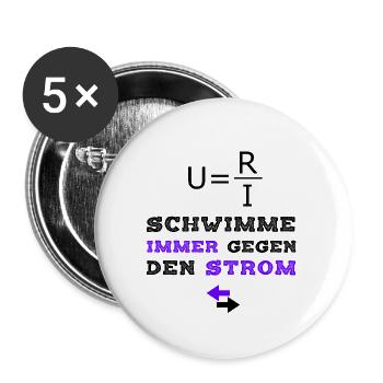 Elektroniker T-Shirt Rebell Querdenker - Buttons klein 25 mm (5er Pack) - Weiß - Vorne