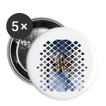 spider - Buttons small 1''/25 mm (5-pack) - white - Front