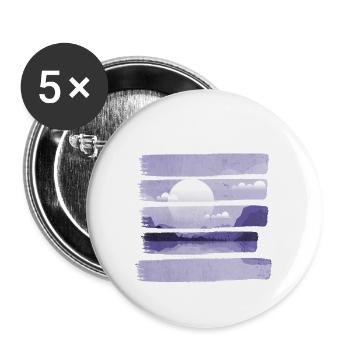 night sky - Buttons small 1''/25 mm (5-pack) - white - Front