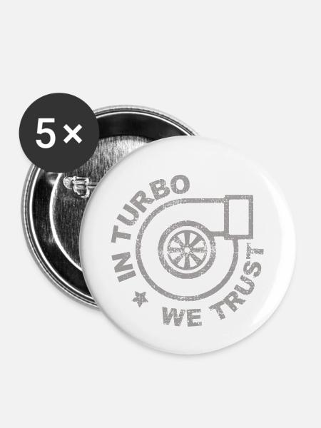 Boost Wars - Buttons klein 25 mm (5er Pack) - Weiß