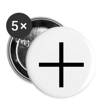 plus - Buttons small 1''/25 mm (5-pack) - white - Front