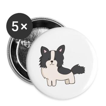 Hund Welpe Clipart Niedlich Puppy Dog Cute - Buttons small 1''/25 mm (5-pack) - white - Front