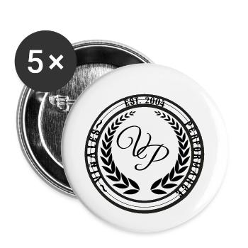 viñales Performance Logo Black - Buttons klein 25 mm (5er Pack) - Weiß - Vorne
