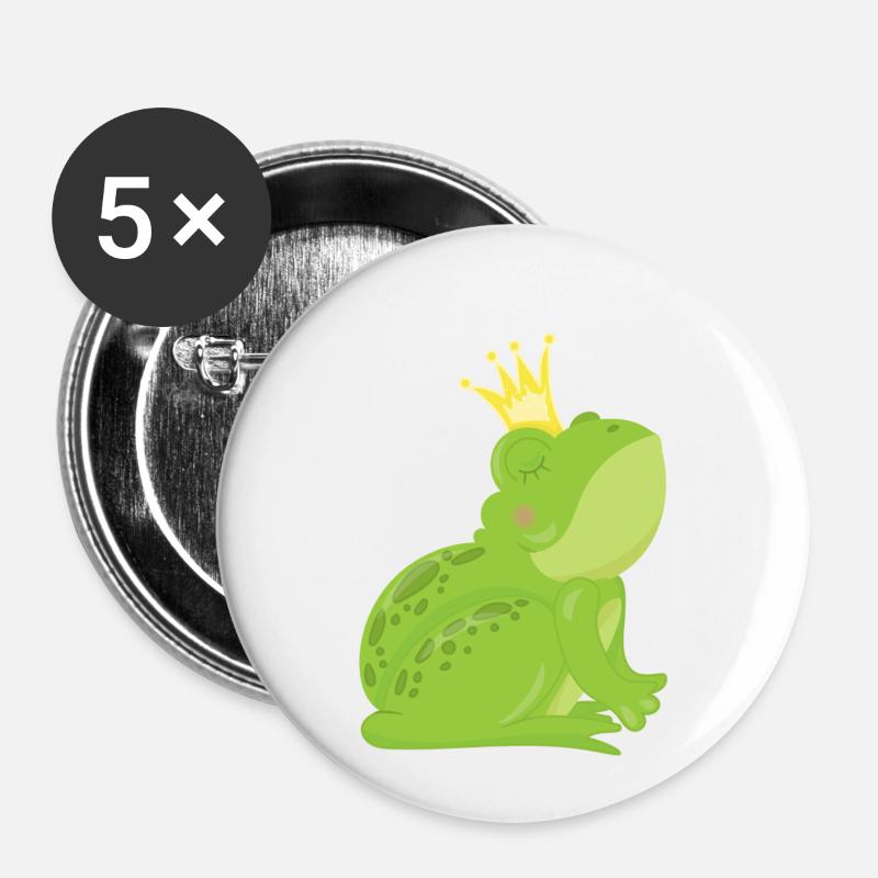 frog - Buttons small 1''/25 mm (5-pack) - white