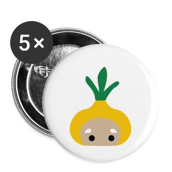 onion - Buttons small 1''/25 mm (5-pack) - white - Front