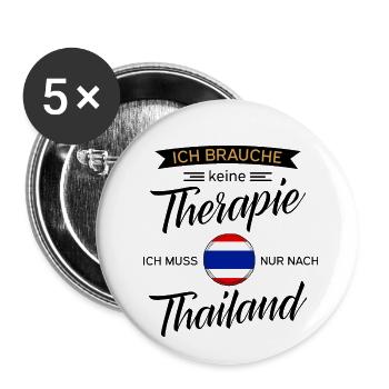 Thaïlande - Lot de 5 petits badges (25 mm) - blanc - Devant