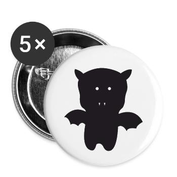 Baby vampire - Buttons small 1''/25 mm (5-pack) - white - Front