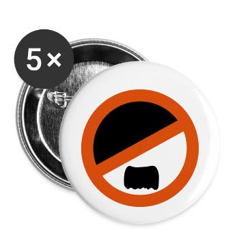 Nope - does not have to be! - Buttons small 1''/25 mm (5-pack) - white - Front