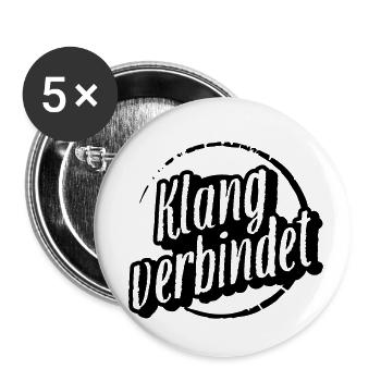 Sound connects - Buttons small 1''/25 mm (5-pack) - white - Front