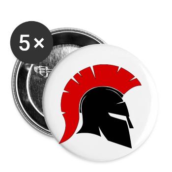 Spartan - Buttons small 1''/25 mm (5-pack) - white - Front