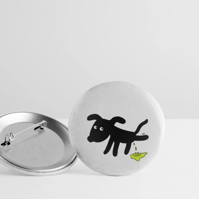Dog pees dogs Buttons small 1''/25 mm (5-pack)