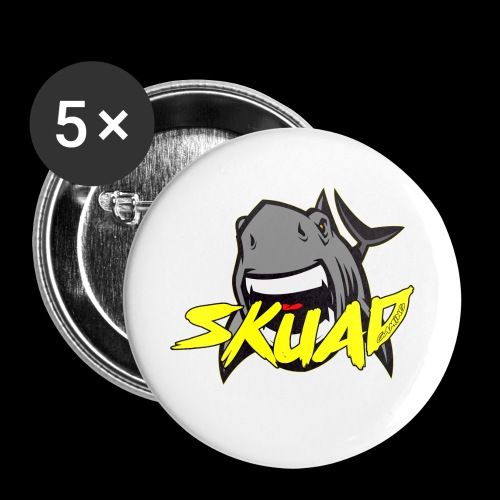 SharkSkuad - Paquete de 5 chapas pequeñas (25 mm)