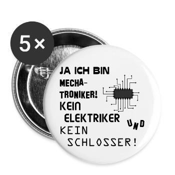 I am a mechatronics engineer! - Buttons small 1''/25 mm (5-pack) - white - Front