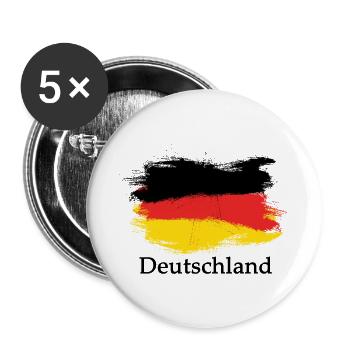 Germany Germany flag - Buttons small 1''/25 mm (5-pack) - white - Front