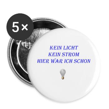 Lustiger Baustellen Spruch - Buttons klein 25 mm (5er Pack) - Weiß - Vorne