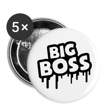 big_boss_u1 - Buttons klein 25 mm (5er Pack) - Weiß - Vorne