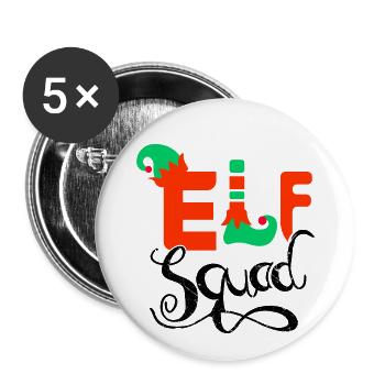 ELF SQUAD - Lot de 5 petits badges (25 mm) - blanc - Devant
