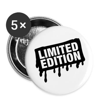 limited_edition_stamp_wq1 - Lot de 5 petits badges (25 mm) - blanc - Devant
