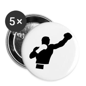 Boxer - Buttons klein 25 mm (5er Pack) - Weiß - Vorne