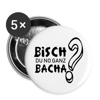 funny Swabian sayings Swabia Ländle saying - Buttons small 1''/25 mm (5-pack) - white - Front