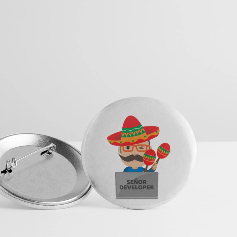 Señor Developer Senior Developer - Geschenkidee Buttons klein 25 mm (5er Pack)