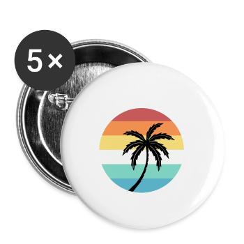 Indonesia - Buttons small 1''/25 mm (5-pack) - white - Front