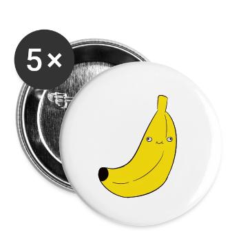 Banana / Banana - Watch Banana - Buttons small 1''/25 mm (5-pack) - white - Front